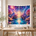 thumbnail image 5 of Golden Mandala Over a Lotus Waterfall, Serene Digital Art for Fantasy Fans, Cosmic Meditation Decor, Housewarming Gift, Tapestry Wall Hanging for Bedroom and Studio, 5 of 7