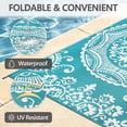 thumbnail image 3 of ORGOWEL Outdoor Rug Boho Floral Plastic Straw Waterproof Reversible Foldable Large Carpet 8×10ft for Patio Balcony Pool Backyard Camping Picnic, 3 of 11