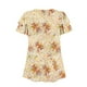 thumbnail image 5 of Camisas de Cuello de Tripulación de Manga Corta para las Mujeres Plisado Mangas de Ruffle, Cuello Redondo Casual Primavera Y Blusa de Verano, 5 of 7