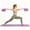Purple362, variant on EVA Yoga Block, High Density Fitness Brick, Lightweight Exercise Support Tool for Stretching Balance Dance Training and Workout Practice