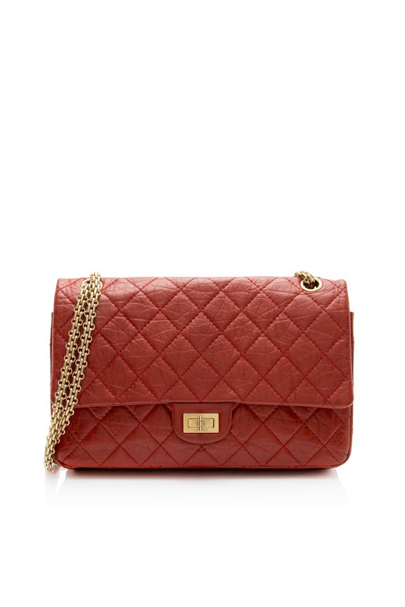 Pre-Owned Chanel Aged Calfskin Reissue 226 Double Flap Bag