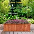thumbnail image 3 of Costway 40 Inch Wooden Flower Planter Box Garden Yard Decorative Window Box Rectangular, 3 of 10