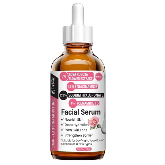 Rose 2.3% Hyaluronic Acid Facial Serum - Nourish Skin, 120ml/4.06fl.oz