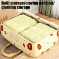thumbnail image 4 of Vrorvz Moving Bags Heavy Duty Portable Quilt Storage with High Capacity for Home Closet and Dormitory Organizing and Space Saving 22.8"x15.7"x9.8" Beige, 4 of 7