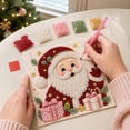 thumbnail image 5 of 2026 Christmas Santa Pearl Painting Kits for Adults, 3D Vintage Santa Diamond Art With Frame, Bead Painting Kit Hang Wall Art Holiday Decor, Craft Lovers Ideal As A Handmade Holiday Gifts, 5 of 6