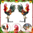 thumbnail image 7 of Christmas Chicken Outdoor Decorations, Christmas Yard Sign with Stakes, Cat Animal Garden Stakes Yard Art for Ground Yard Lawn Porch Sidewalk Xmas Winter Holiday Decorations, 7 of 7