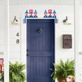 thumbnail image 3 of Yhmxh 2 Pcs Independence Day Door Corner Frame Decoration, Wooden Patriotic Celebration Door Toppers 4th of July Decor USA Red White Blue Heart Stars Gnome Decor for Memorial Day Party, 3 of 6