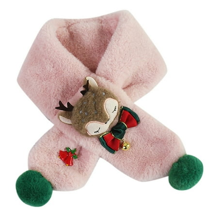 

Autumn/Winter Cartoon Children s Scarf Christmas for Boys and Imitation Hair Baby Warm Bib Circus Children Scarf Flannel Toddler Scarf N Winter Scarfs for Kids Kids Scarfs Girl Winter Scarf Winter