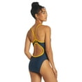 thumbnail image 6 of Sporti Solid Piped Thin Strap One Piece Swimsuit, High Cut, Unpadded, Athletic (Women’s), 6 of 12
