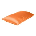thumbnail image 4 of Orange Dreamy Set of 2 Silky Satin Standard Pillowcases, 4 of 6