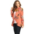 thumbnail image 2 of Women's Classic Draped Open Front Blazer Casual Workwear Long Sleeve Jacket, 2 of 5