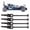 Black, variant on NFTIGB 4Pcs Steel CVD Drive Shaft Transmission Axle Heavy Duty Replacement Part for HSP 94123 94108 94102 1/10 Scale RC Car Model Hobbyists, Length 3.23 inches / 82mm, Black