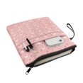thumbnail image 3 of HELLHERO Book Cover Book Storage Bag Handle Book Cover Carrying Case Waterproof with Storage & Portability 11.4 Inch X 8.66 Inch, Pink Pig Heads Hearts, 3 of 8