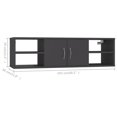 thumbnail image 4 of vidaXL Wall Shelf Grey 102x30x29 cm Engineered Wood, 4 of 5
