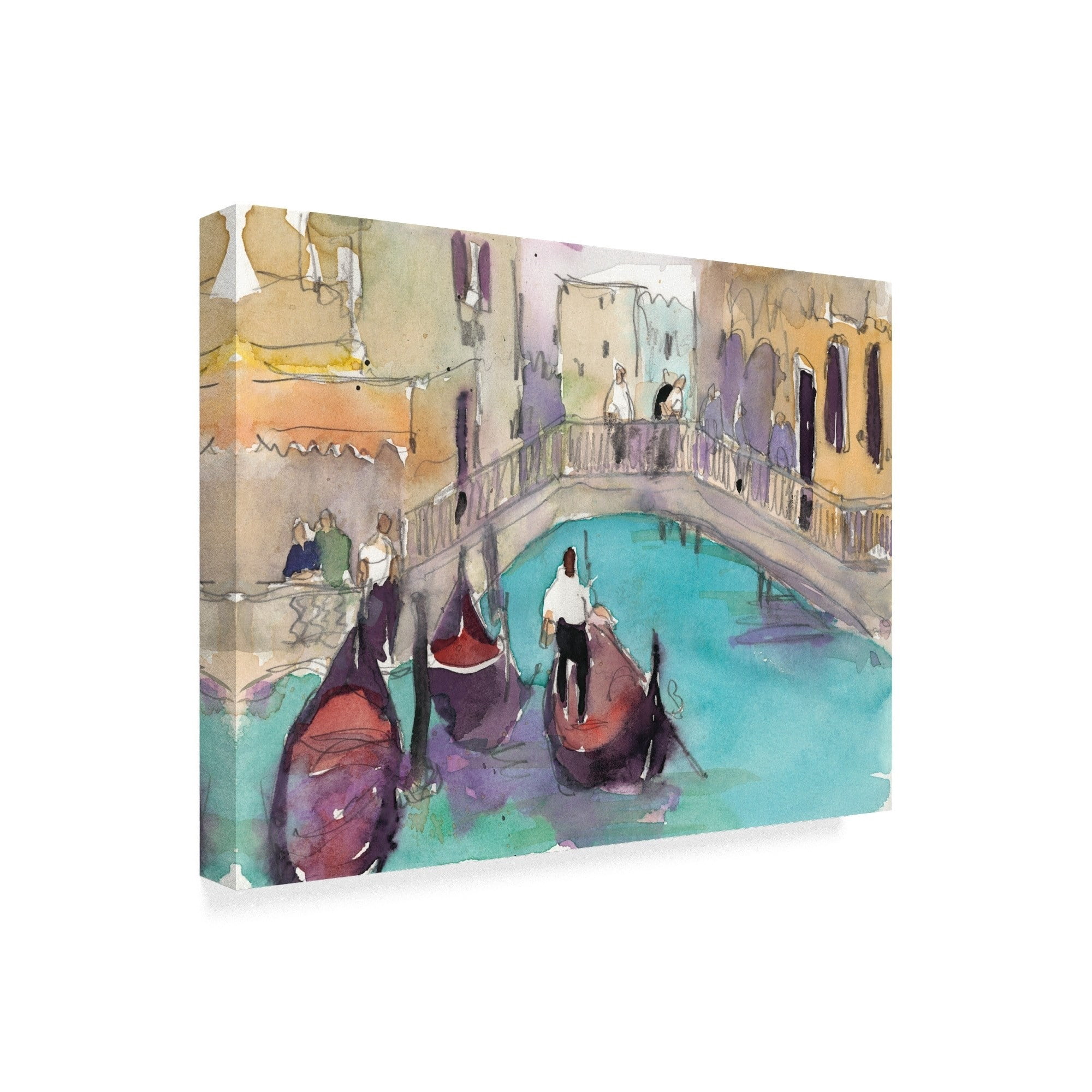 Trademark Fine Art 'Venice Plein Air V' Canvas Art by Samuel Dixon