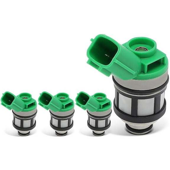 Fuel Injector Set 4 - Compatible with 1996 - 1997 Nissan Pickup 2.4L 4-Cylinder
