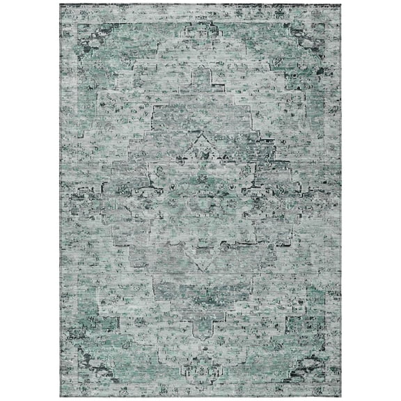 Dalyn Rugs Machine Washable Indoor/Outdoor Chantille Teal 2'6" x 3'10" Rug