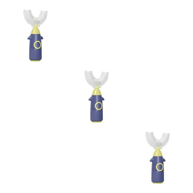 Minnieouse Cepillo de de silicona portátil seguro Manual de mano niños niñas cepillo de casa interior herramientas de limpieza de 1-8 años Type1 NO1