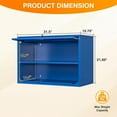 thumbnail image 4 of STANI Wall Mount Metal Cabinet with Adjustable Shelves, Wall Hanging Garage Storage Cabinets with Up-Flip Doors,Lockable Tool Chest Cabinet for Garage Basement, 4 of 8