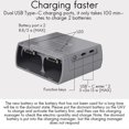 thumbnail image 4 of For Mini 2/Mini SE Battery Charger Two-Way Charging Hub Drone Batteries USB Charger for Mini 2/Mini, 4 of 5