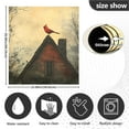 thumbnail image 3 of Ryvnso Red Bird on Vintage Roof Dishwasher Magnetic Refrigerator Magnet Cover Kitchen Home Decorative 23"x26", 3 of 6