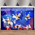 thumbnail image 4 of Fondo azul sónico para fiesta de cumpleaños de niños, decoración de dibujos animados, fondo para fotografía, pancarta, póster, utilería para estudio de baby shower, 4 of 4