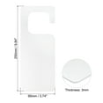 thumbnail image 2 of Uxcell 9.84" Door Hanger Sign Acrylic Sign DIY Blank Door Tag for Home Office Clear, 2 of 6