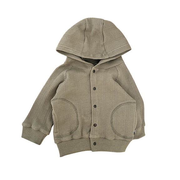 DHFJKG Toddlers Girls Boys Knit Cardigan Sweater Hoodies Long Sleeve Button Down Jacket Soft Outwear