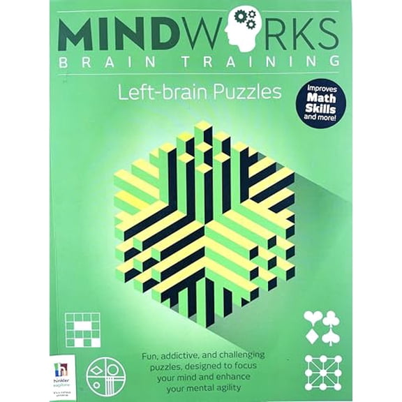 Pre-Owned Mindworks Brain Training Left-brain Puzzles Paperback Book, 9781865154367, 1865154369, Paperback,