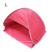 Rinhoo Camping Tent Portable Beach Canopy UV-resistant Sun Shade Shelter Outdoor Fishing Tent, Red, L