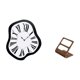 thumbnail image 5 of Reloj de pared de lujo acrílico con diseño distorsionado y caja organizadora de escritorio para oficina, cocina, hotel. Diseño creativo con efecto fun, 5 of 8