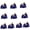 Blue, variant on Compact Lightweight Velvety Storage Drawstring Bag for Jewelry Protections and Organization On the Go or At Hom