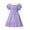 Purple, variant on Weryoung Girls Summer Tie Back Dress Tween Kids Off Shoulder Dresses Size Newborn Leisure Fit And Flare Dresses,Black,8-9 Years