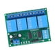 thumbnail image 2 of TICFOX Samfox Módulo de relé de 4 canales, controlador de placa de control, CC 12 V, accesorio para electrónica, 2 of 14