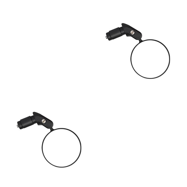 kurtrusly Handlebar End Bike Mirrors Cycling Riding Mirror Back Rear View Rearview Mirrors Accessories For Mountain Road No.00 2Set
