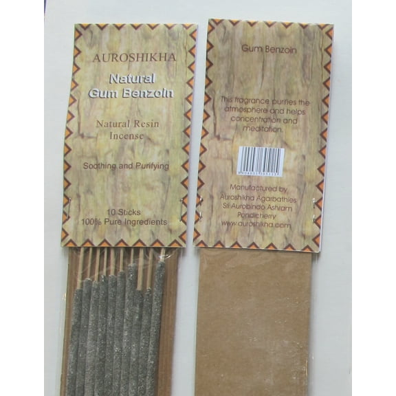 Gum Benzoin - Auroshikha Natural Resin Incense - 100% Pure Ingredients