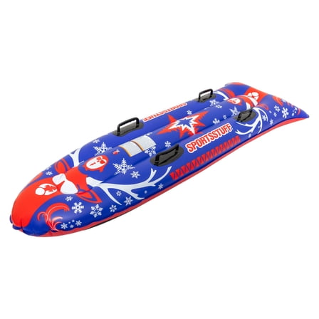 Sportsstuff Double Deer 1-2 Rider Inflatable Snow Sled – 69″, Multi-Color