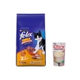 thumbnail image 1 of Felix Triple Delicious Granja 10 kg + Churu Snack Salmon y Atun 14 g (4 Pzas.), 1 of 4
