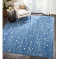 thumbnail image 2 of Light Blue Botanical Area Rug by Pinewood Grove, 2 of 4