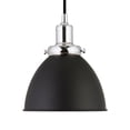 thumbnail image 1 of Henn&Hart 8" Blackened Bronze/Polished Nickel Metal Pendant, 1 of 11