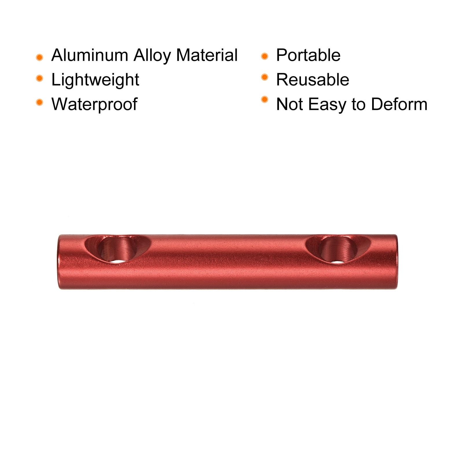 Unique Bargains 6Pcs Tent Rope Adjusters 60mm Aluminum Alloy Tensioners Red