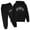 Black-A, variant on Lojoutye 2025 NEW Girls Outfits&Set ren Kids Casual Letter Girls 6 Months Clothes Printed Long Sleeve Hoodie 5 Piece Set Pullover Sweatshirt Tracksuit Jogger Clothes Clothes Sweatp