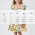 thumbnail image 4 of Bxsruta Girls 2-8 Years Chinese Cheongsam Dress Long Sleeve Summer Party Princess Dress Soft Stretchy, 4 of 7