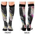 thumbnail image 4 of FORMRS Womens Knee High Socks Casual Long Thick Travel Daily Wear, 1 Pair, Colorful White, 4 of 6