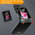 thumbnail image 4 of Ultra Thin Detachable Case for Samsung Z Flip5, PC Material, Spring Film Integrated, Stand Function, All - Round Protection, Sleek, 4 of 6