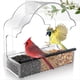 thumbnail image 1 of Comederos de Ventana para Pájaros para Exteriores, Comedero de Ventana Transparente para Pájaros con 3 Hojas Adhesivas Fuertes, Casa para Pájaros de Acrílico Transparente A, 1 of 5