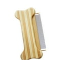 thumbnail image 2 of Pet Hair Comb Natural Bamboo Dog Bone Pet Flea Remover Comb Dog Grooming Tool, 2 of 10