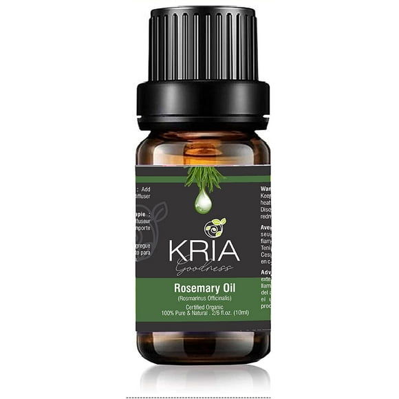 KRIAA Goodness Huile Essentielle de Romarin 10ml avec Compte-Gouttes