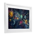 thumbnail image 2 of Stupell Industries Eclectic Celestial Planetary Parade White Framed Print Under Glass, 20 x 14, by Creative Studio, 2 of 8