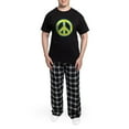 thumbnail image 5 of CafePress - Ukraine Flag Ukrainian Pride Peace Symbol Pajamas - Men's Dark Loose Fit Cotton Pajama Set, 5 of 7